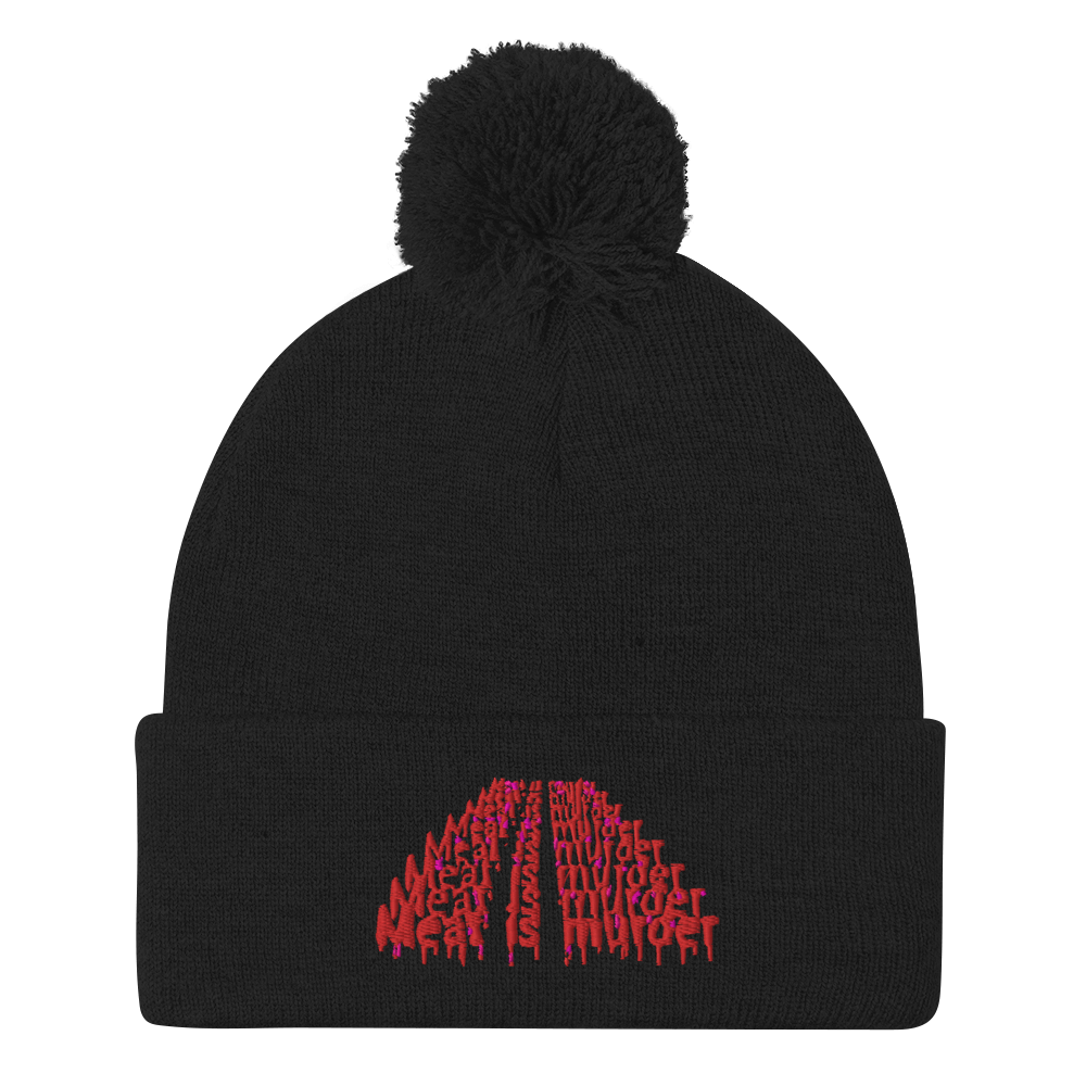 Meat Is Murder Pom-Pom Beanie
