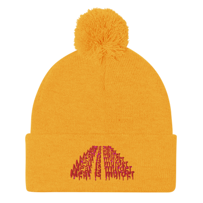 Meat Is Murder Pom-Pom Beanie