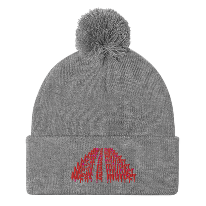 Meat Is Murder Pom-Pom Beanie