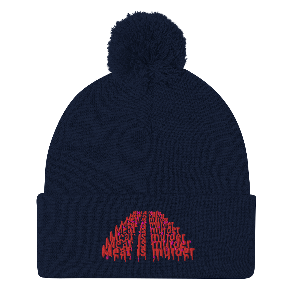 Meat Is Murder Pom-Pom Beanie