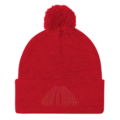 Meat Is Murder Pom-Pom Beanie