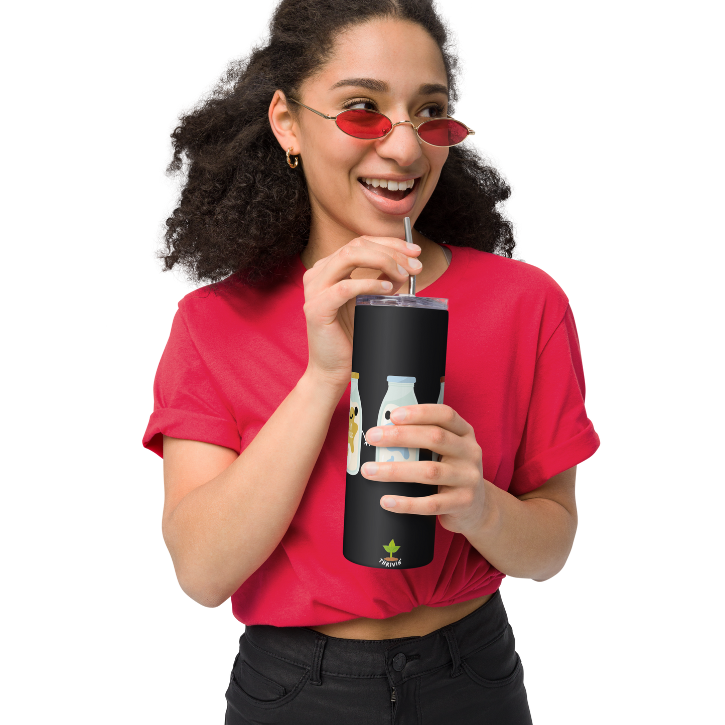 Happy Milks Stainless Steel Tumbler