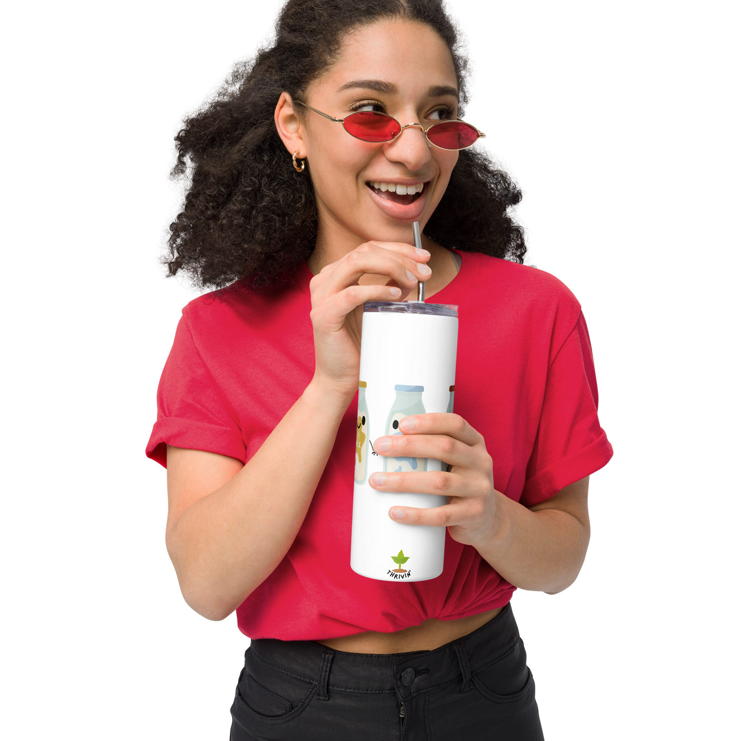 Happy Milks Stainless Steel Tumbler