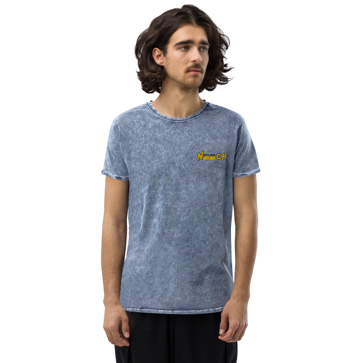 Nooch Embroidered Denim T-Shirt