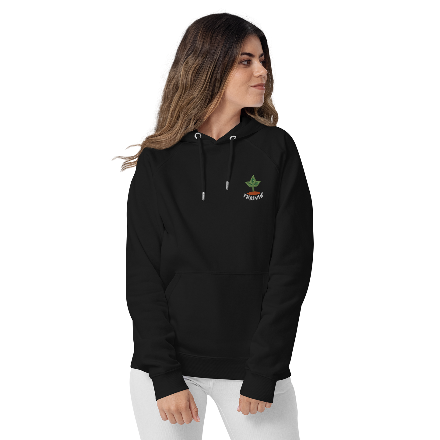 Thrivin’ Embroidered Organic Hoodie