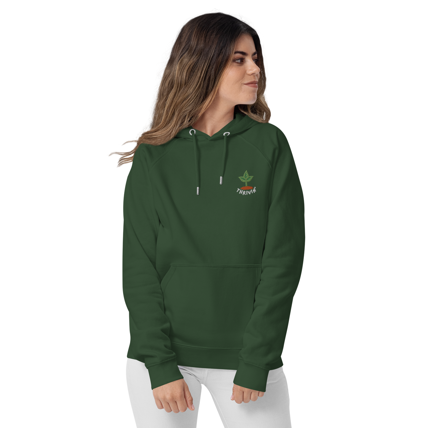 Thrivin’ Embroidered Organic Hoodie