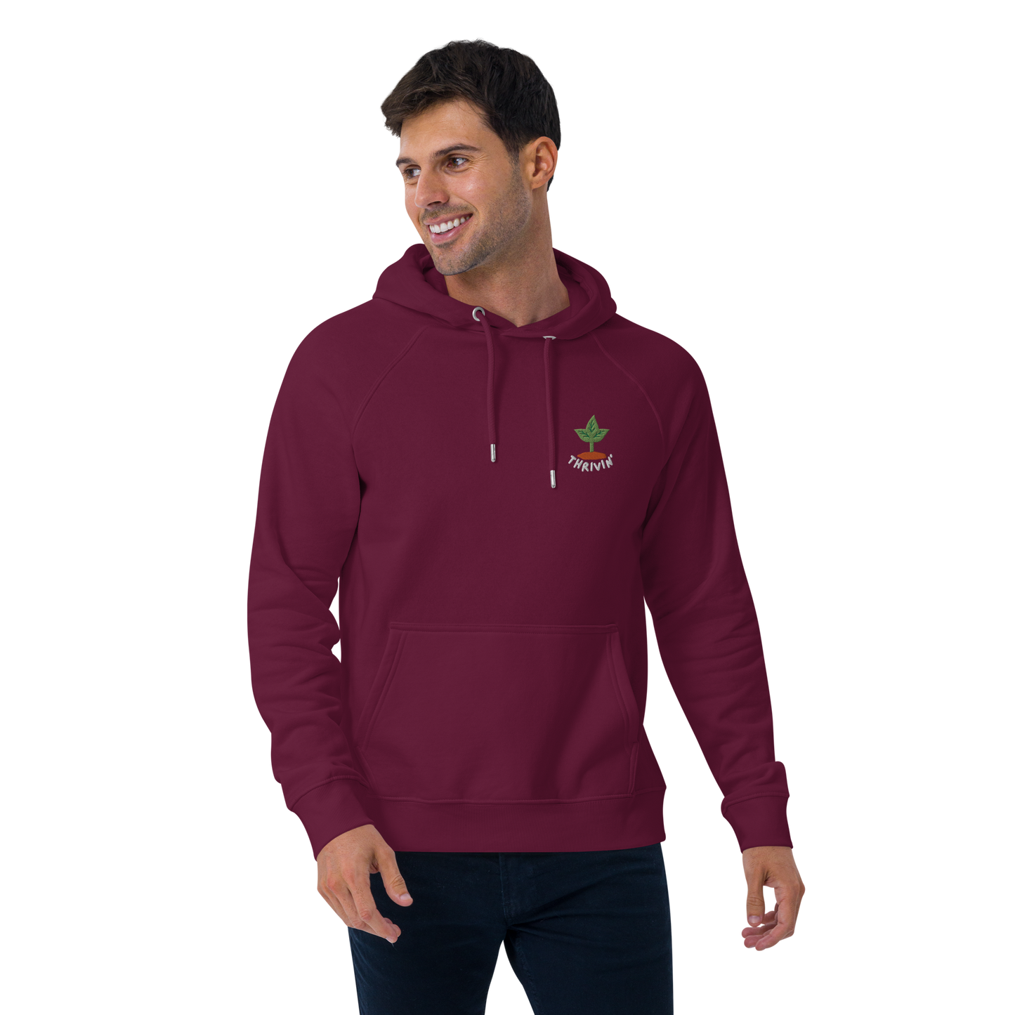 Thrivin’ Embroidered Organic Hoodie