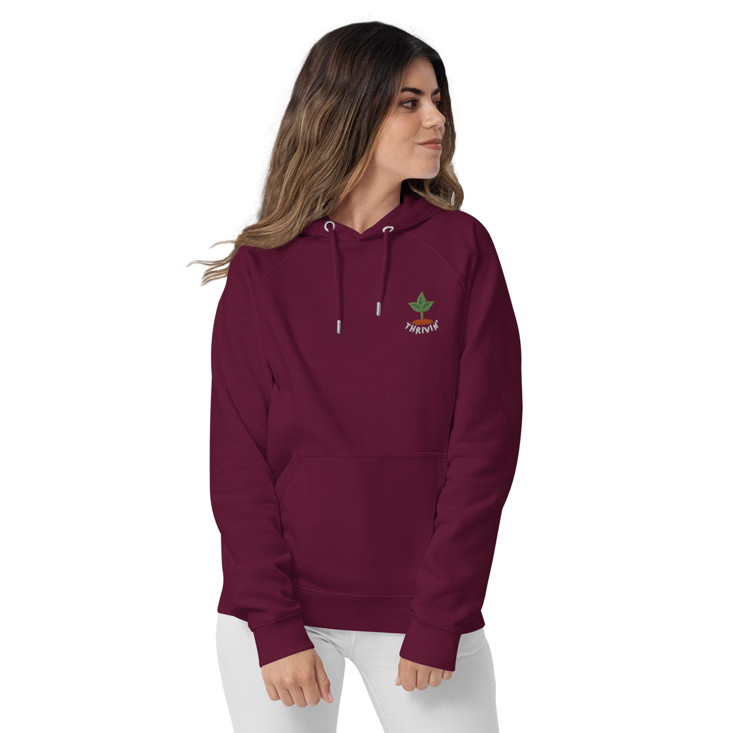 Thrivin’ Embroidered Organic Hoodie
