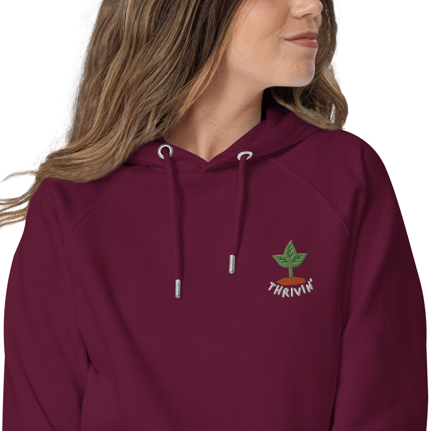 Thrivin’ Embroidered Organic Hoodie