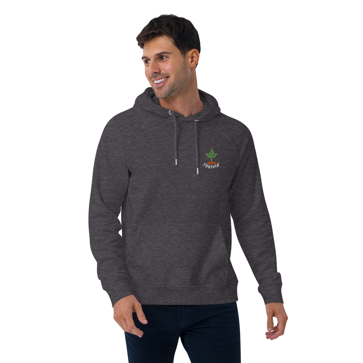Thrivin’ Embroidered Organic Hoodie