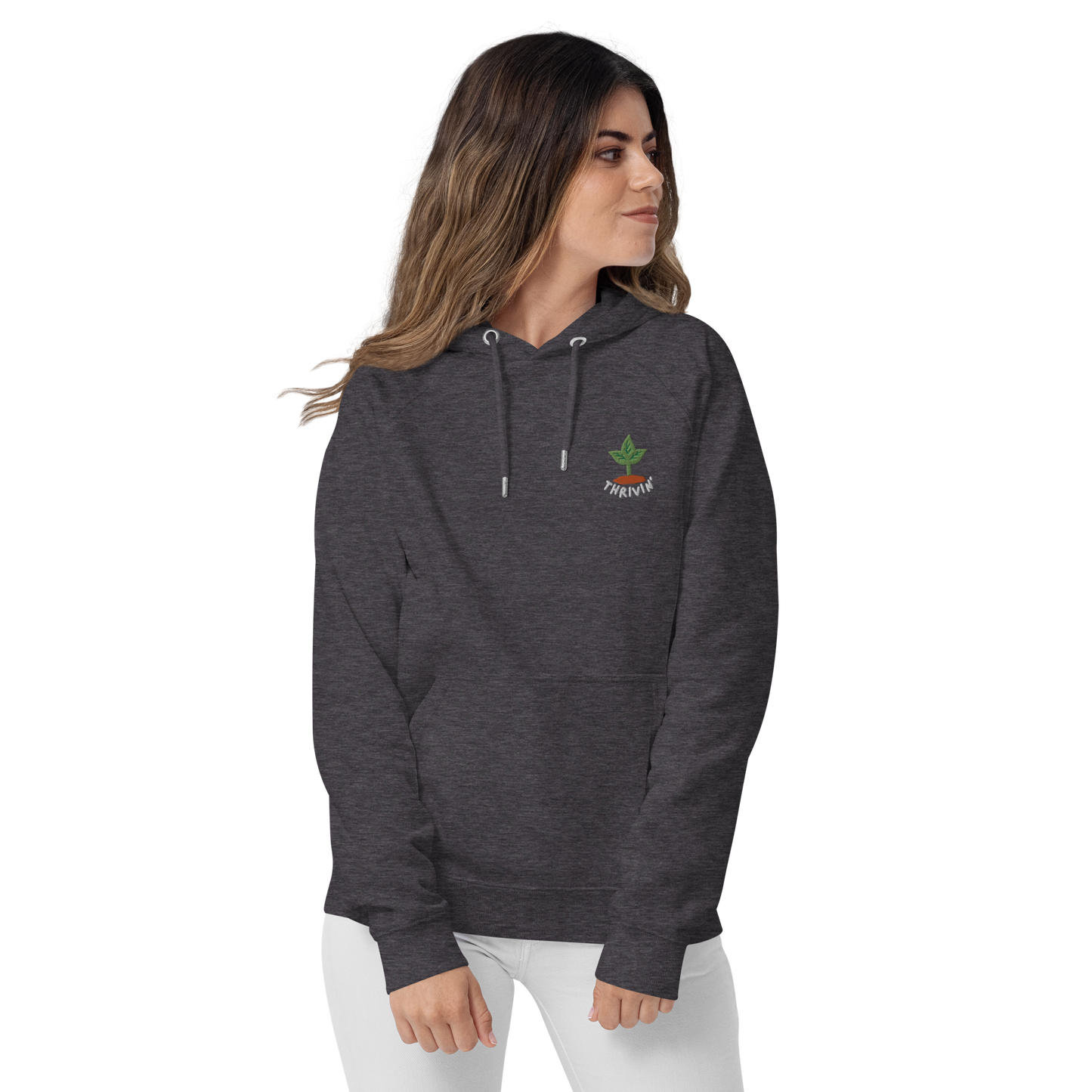Thrivin’ Embroidered Organic Hoodie