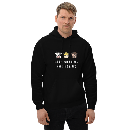 With Us Not For Us Heavy Blend Hoodie
