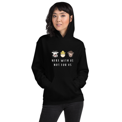With Us Not For Us Heavy Blend Hoodie