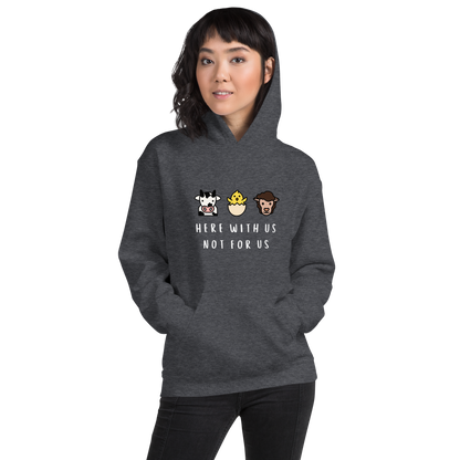 With Us Not For Us Heavy Blend Hoodie
