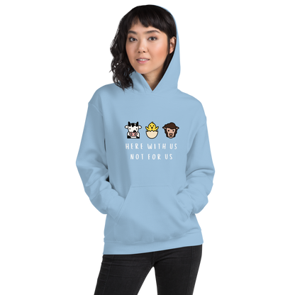 With Us Not For Us Heavy Blend Hoodie