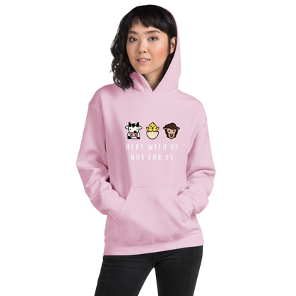 With Us Not For Us Heavy Blend Hoodie