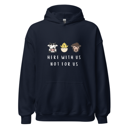 With Us Not For Us Heavy Blend Hoodie