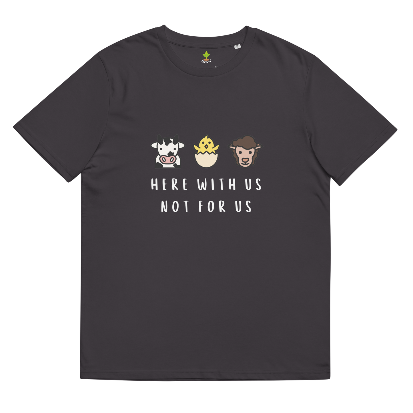 With Us Not For Us Organic Cotton Tee