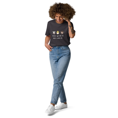 With Us Not For Us Organic Cotton Tee