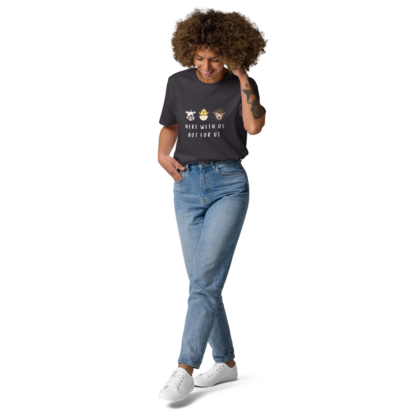 With Us Not For Us Organic Cotton Tee