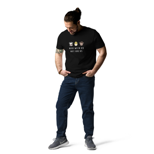 With Us Not For Us Organic Cotton Tee