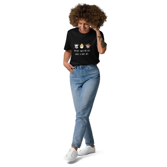 With Us Not For Us Organic Cotton Tee