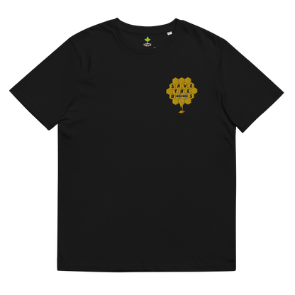 Save The Bees Embroidered Organic Cotton T-shirt