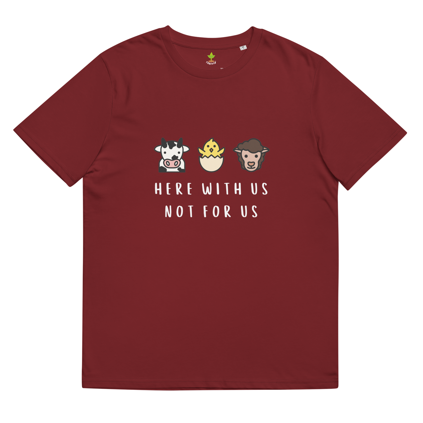 With Us Not For Us Organic Cotton Tee