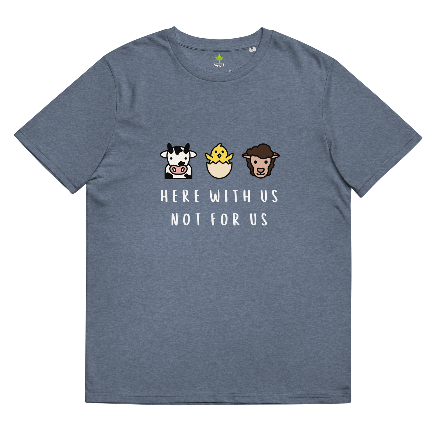 With Us Not For Us Organic Cotton Tee