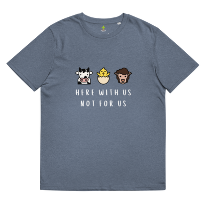 With Us Not For Us Organic Cotton Tee