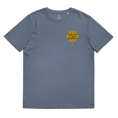Save The Bees Embroidered Organic Cotton T-shirt