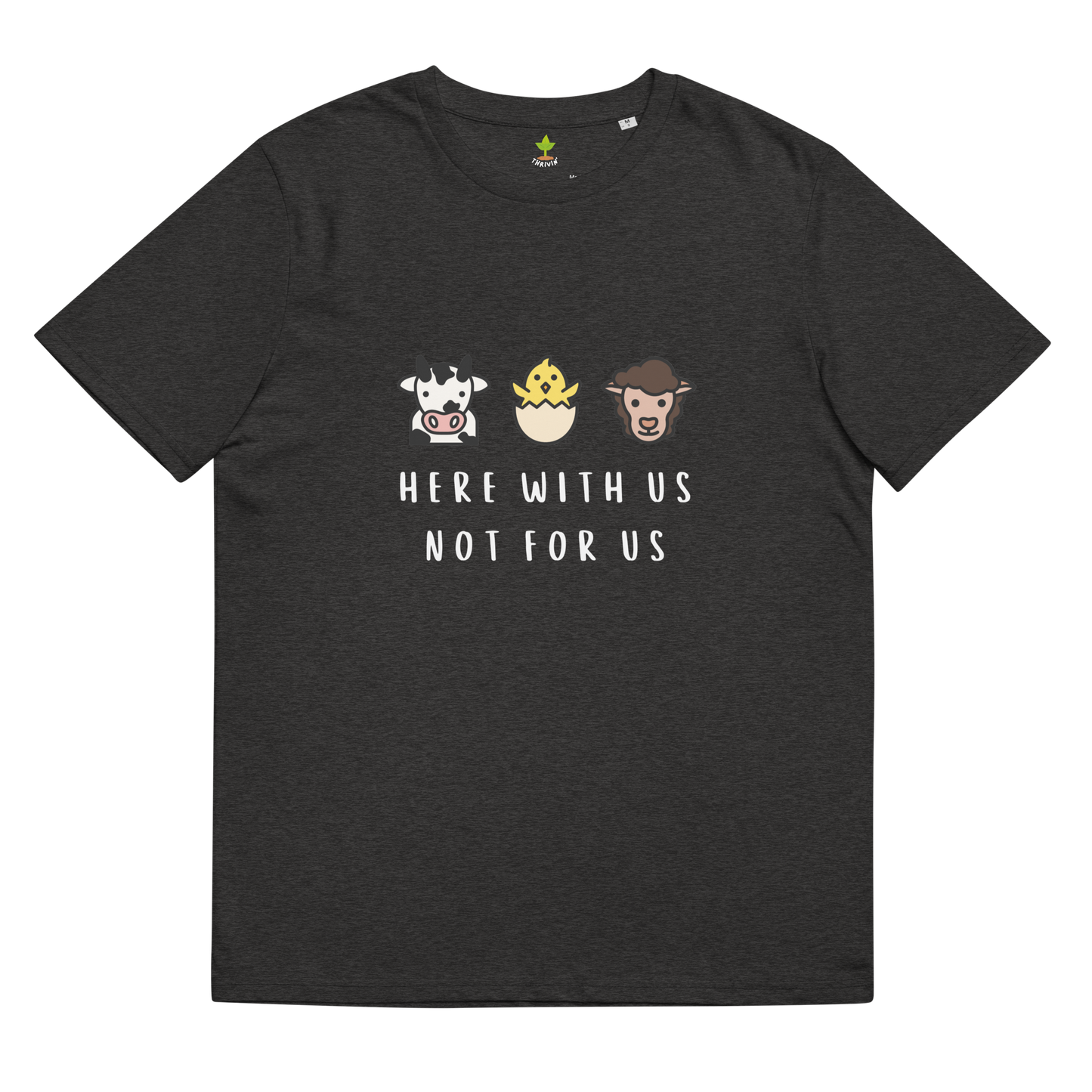 With Us Not For Us Organic Cotton Tee