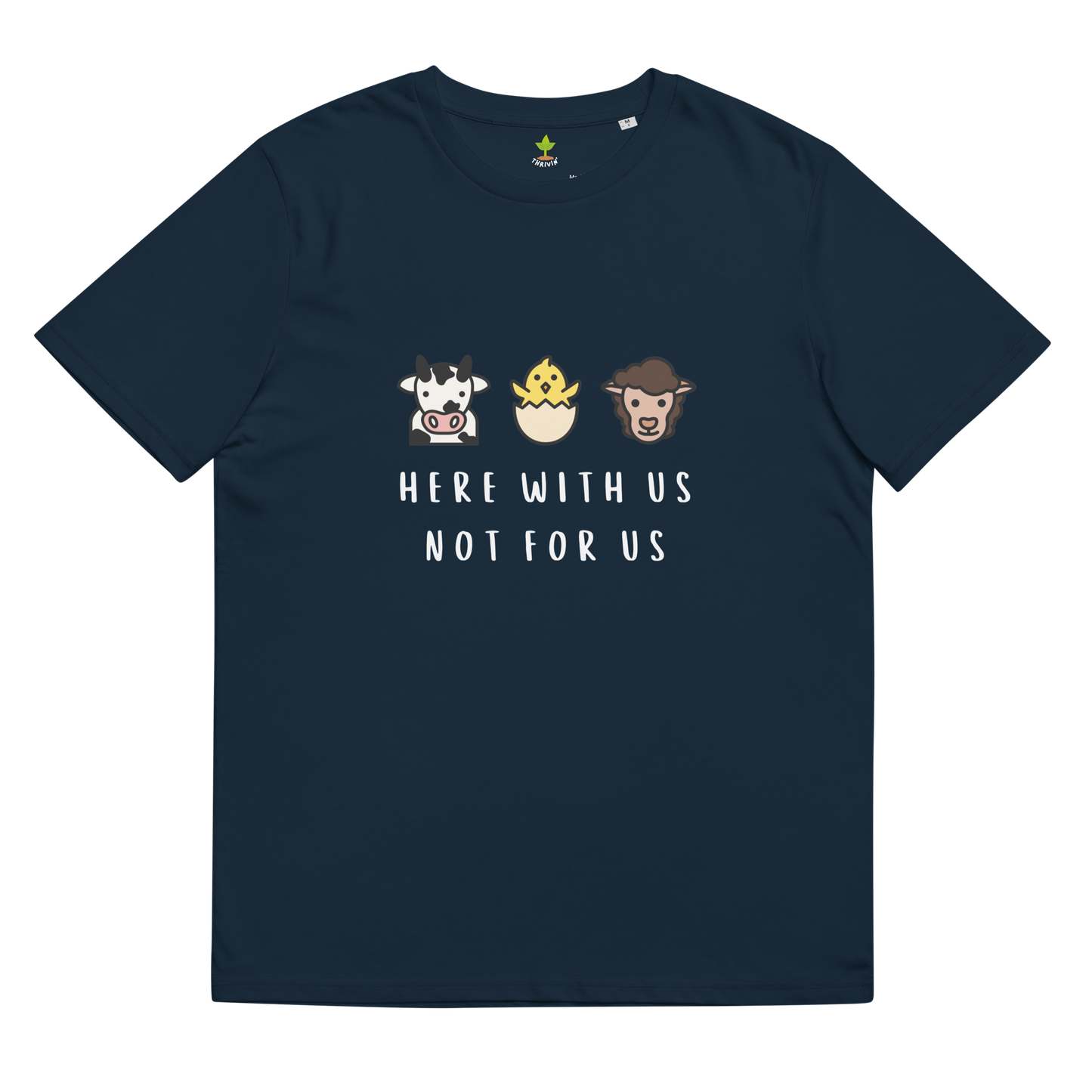 With Us Not For Us Organic Cotton Tee
