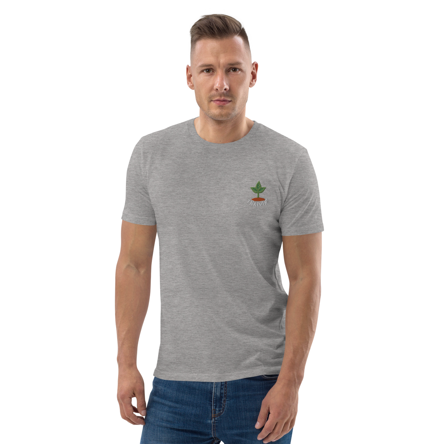 Thrivin' Embroidered Organic Men’s Tee
