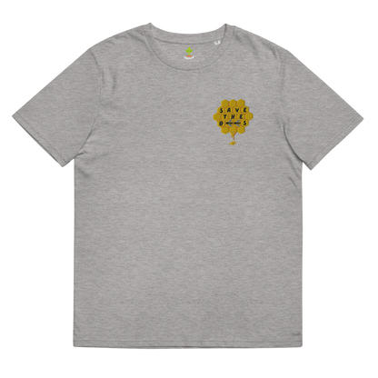 Save The Bees Embroidered Organic Cotton T-shirt