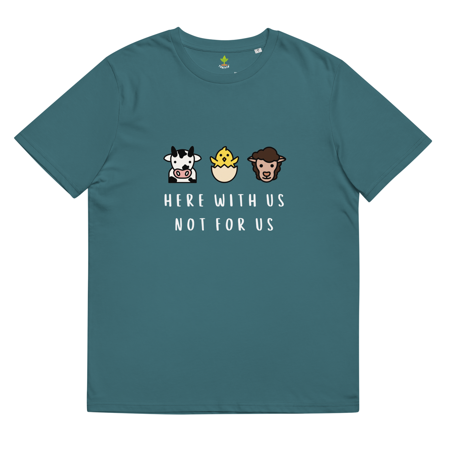 With Us Not For Us Organic Cotton Tee