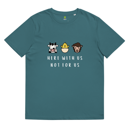 With Us Not For Us Organic Cotton Tee