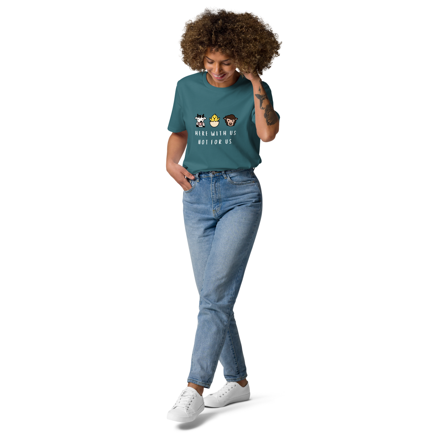 With Us Not For Us Organic Cotton Tee