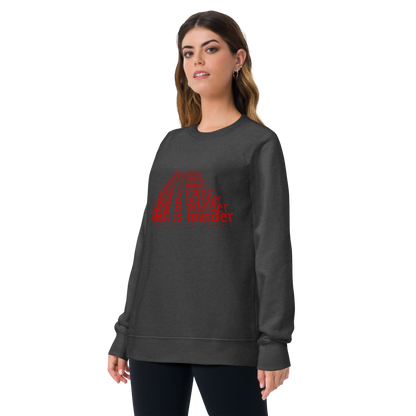 Meat Is Murder Raglan Sweatshirt