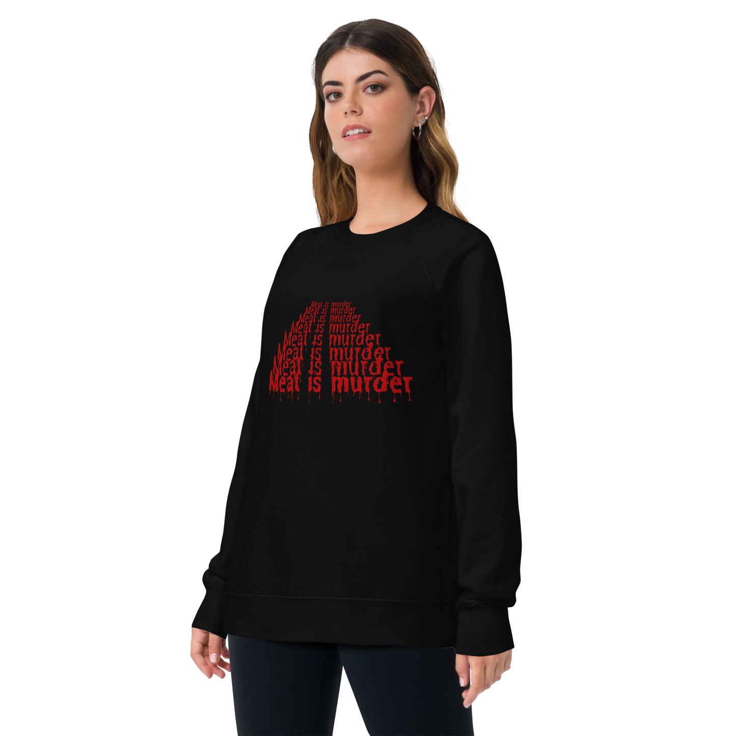 Meat Is Murder Raglan Sweatshirt