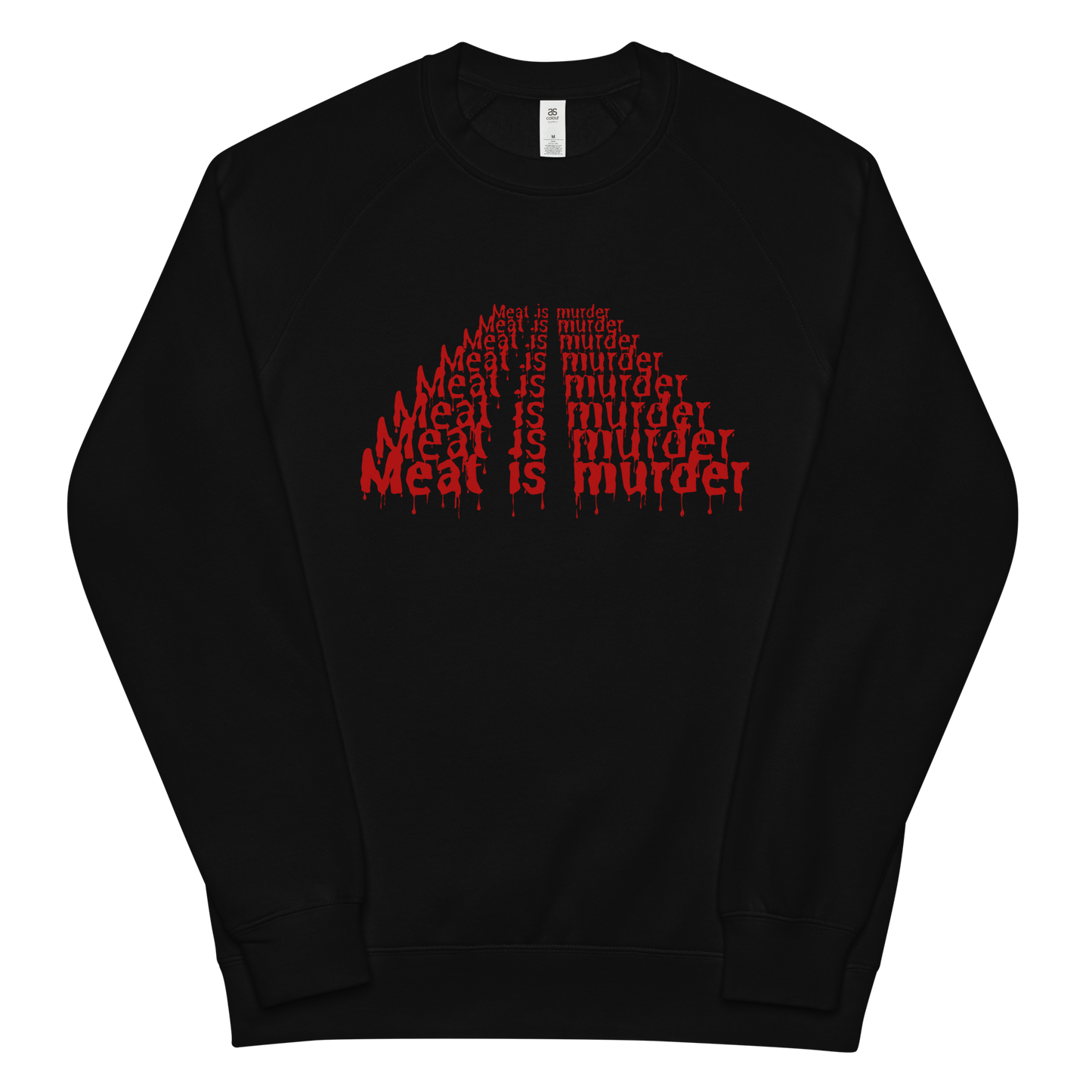 Meat Is Murder Raglan Sweatshirt