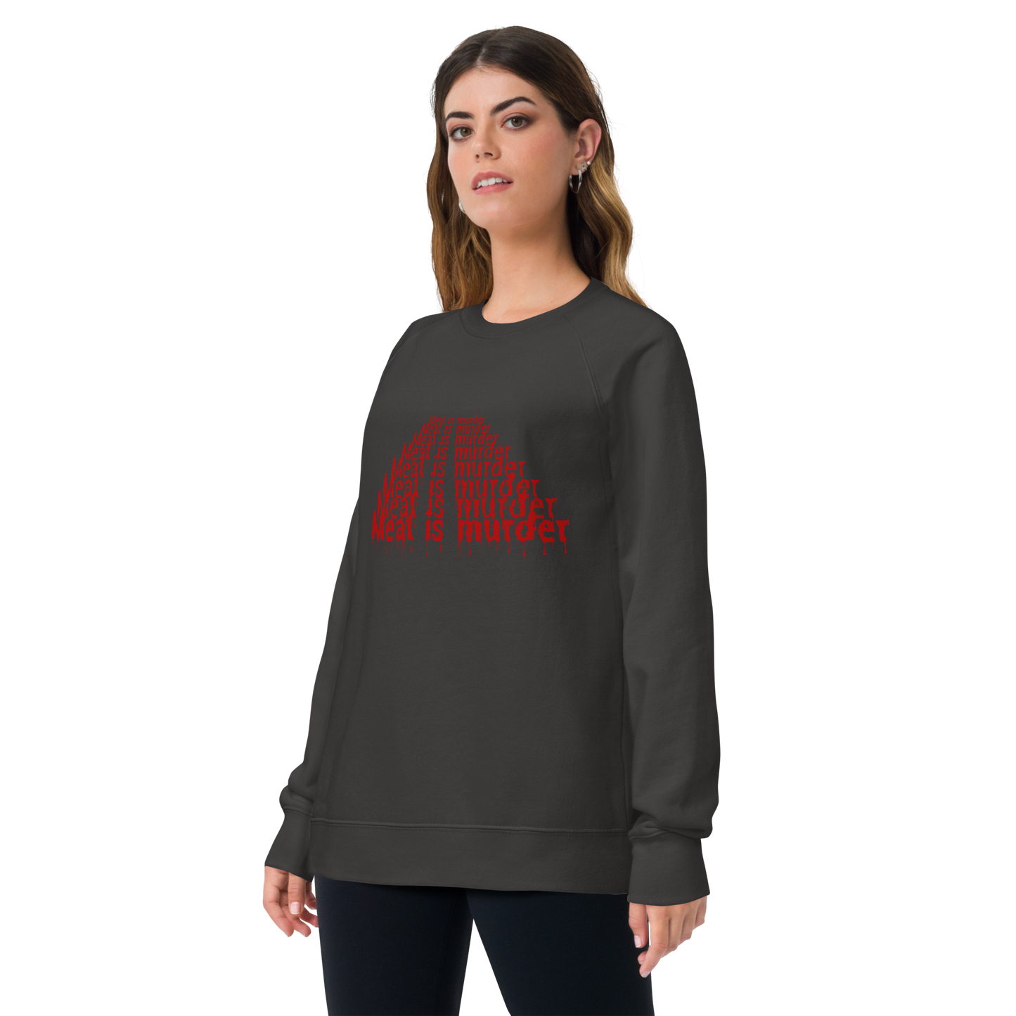 Meat Is Murder Raglan Sweatshirt