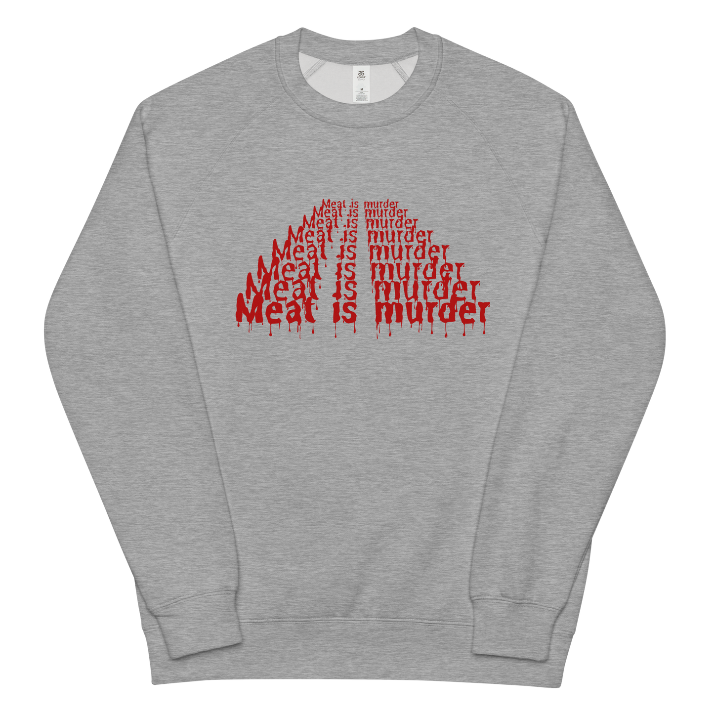 Meat Is Murder Raglan Sweatshirt