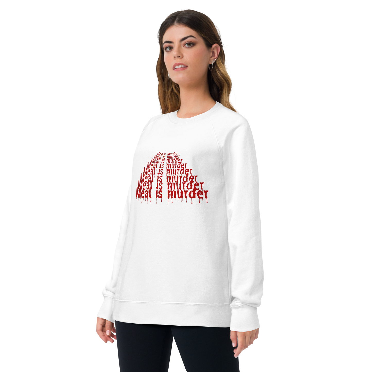 Meat Is Murder Raglan Sweatshirt
