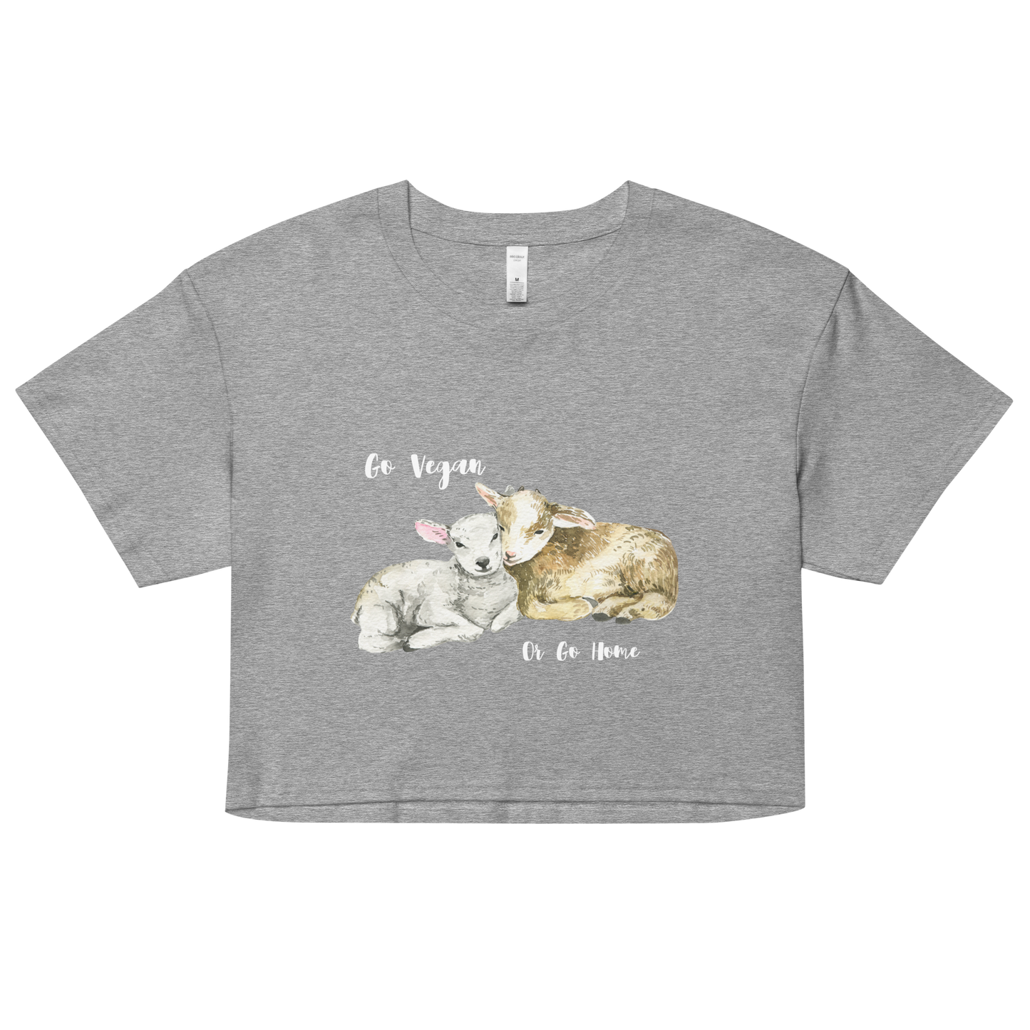 Go Vegan Crop Top