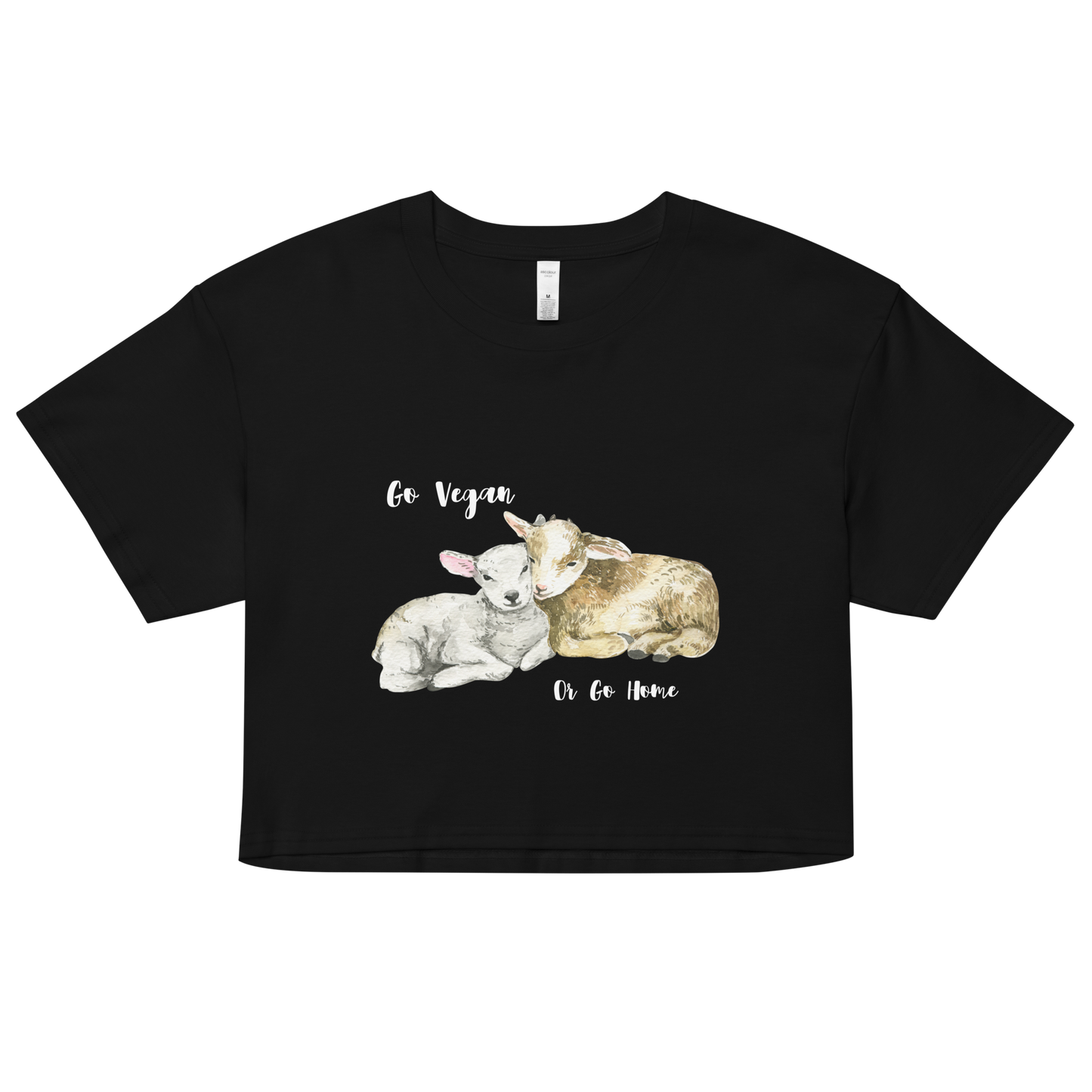 Go Vegan Crop Top