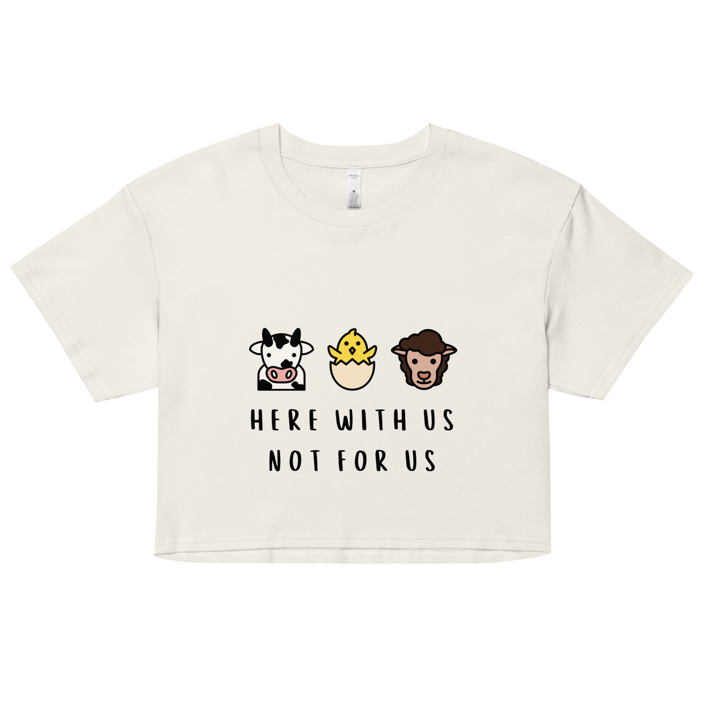 With Us Not For Us Crop Top