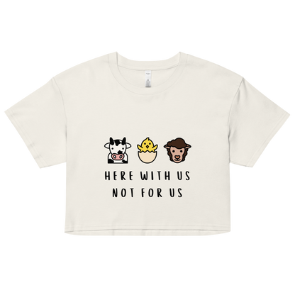 With Us Not For Us Crop Top