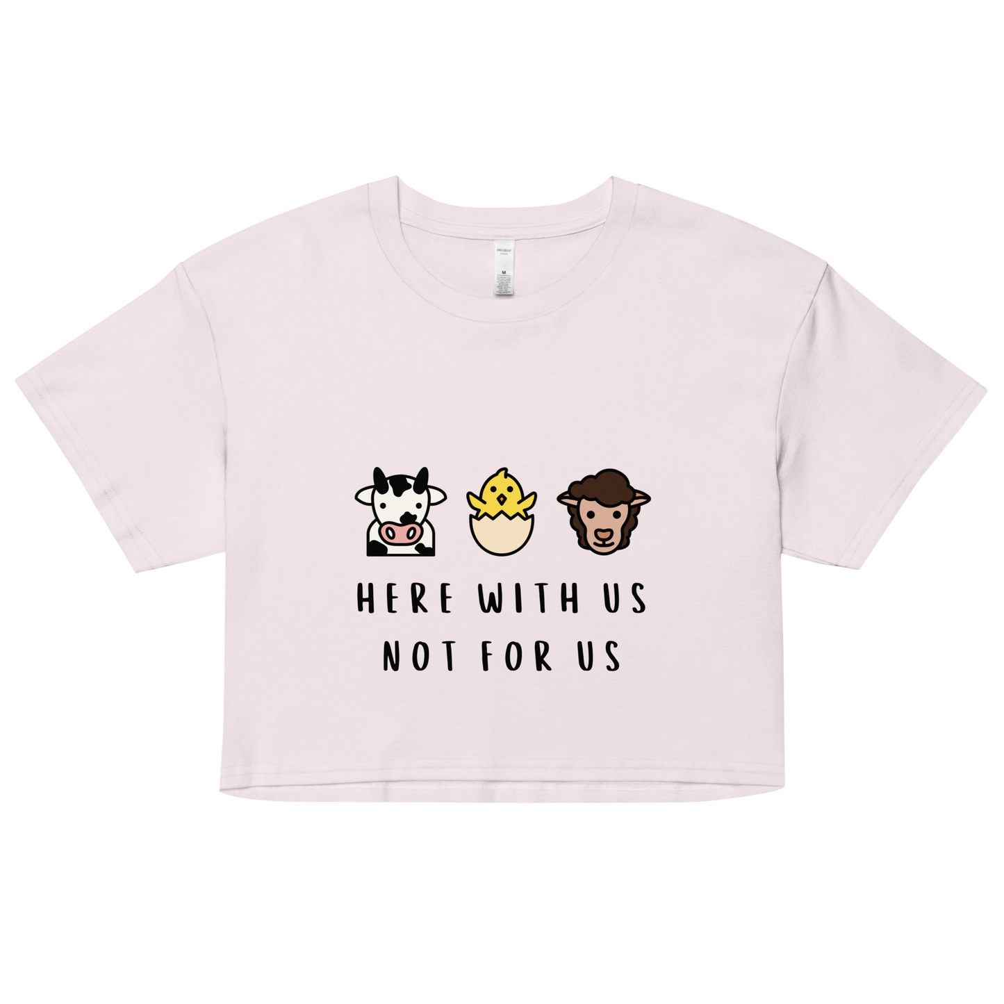 With Us Not For Us Crop Top