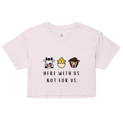 With Us Not For Us Crop Top
